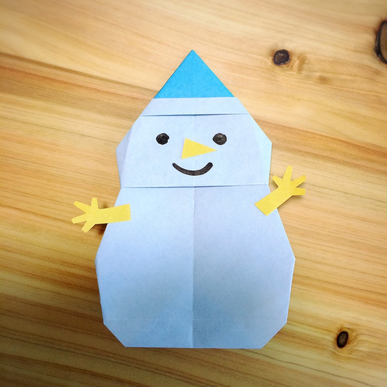折り紙の雪だるまの簡単な折り方！クリスマスの飾りに♪  イクメンパパの子育て広場